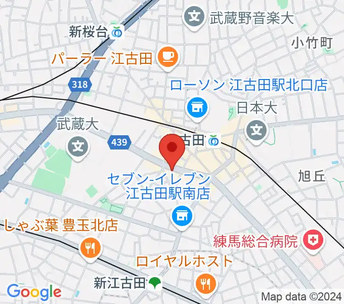 江古田マーキーの地図