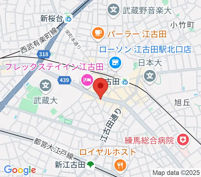 江古田マーキーの地図