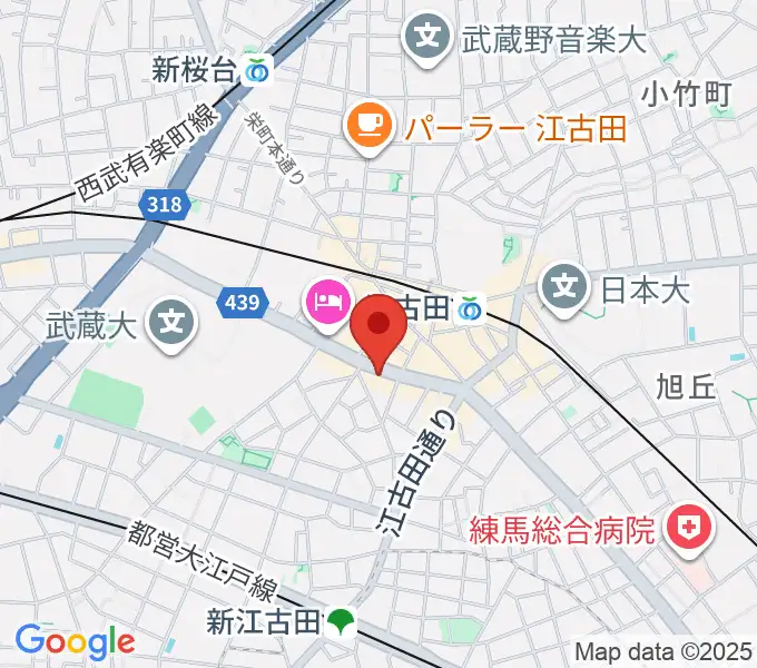 江古田マーキーの地図