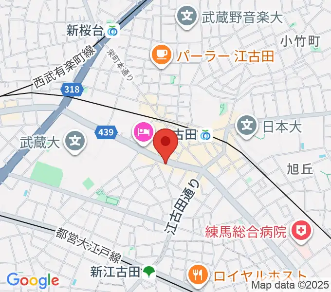 江古田マーキーの地図