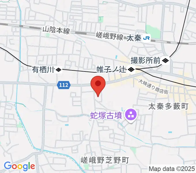 JEUGIA 太秦センターの地図