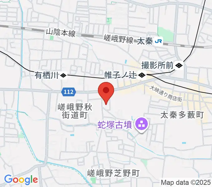 JEUGIA 太秦センターの地図