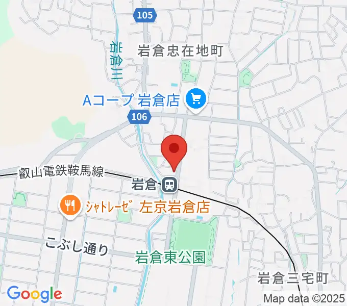 JEUGIA岩倉ミュージックセンターの地図