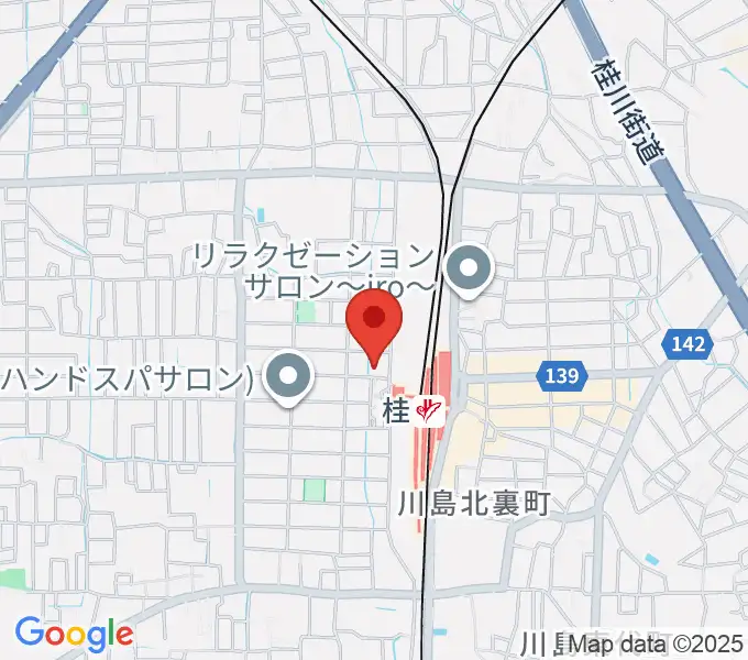 JEUGIA 桂センターの地図