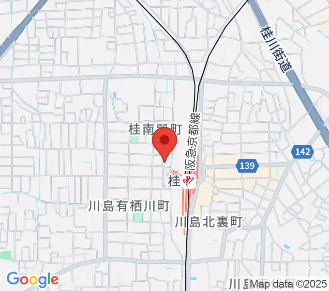 JEUGIA 桂センターの地図