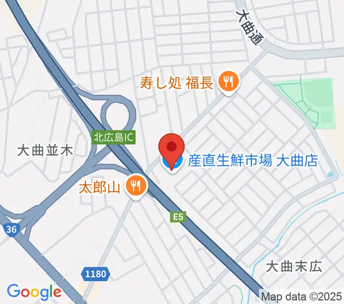 エルム楽器 セリオ大曲センターの地図