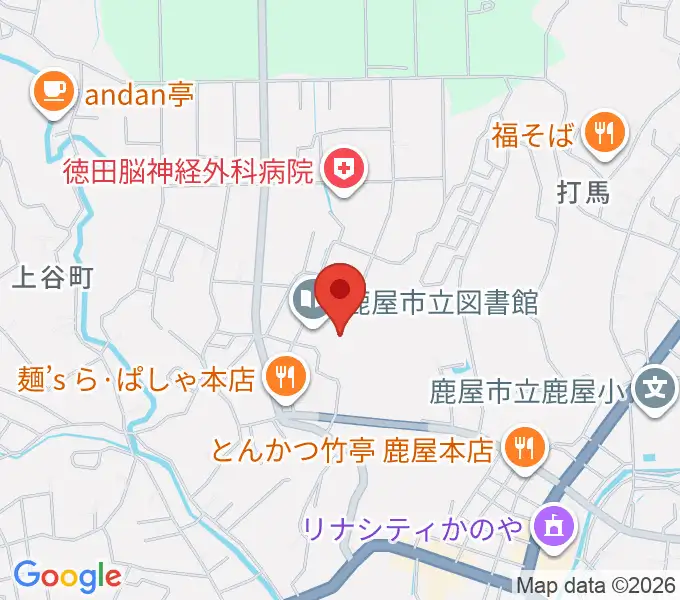 鹿屋市文化会館の地図
