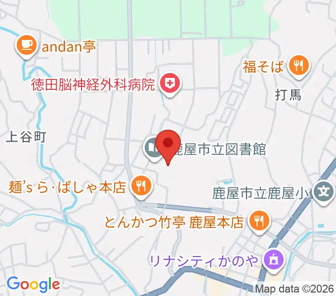 鹿屋市文化会館の地図