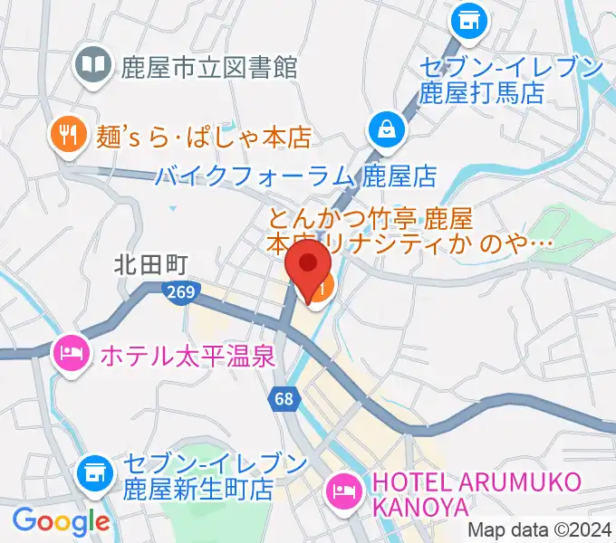 リナシティかのや 鹿屋市市民交流センターの地図