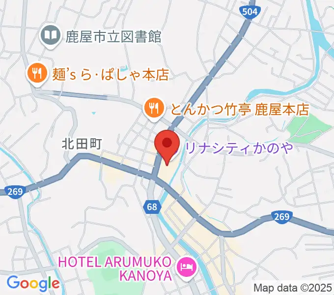 リナシティかのや 鹿屋市市民交流センターの地図