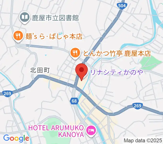 リナシティかのや 鹿屋市市民交流センターの地図