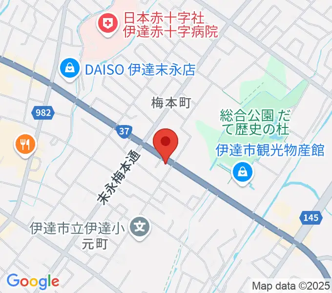 エルム楽器 伊達ミュージックセンターの地図