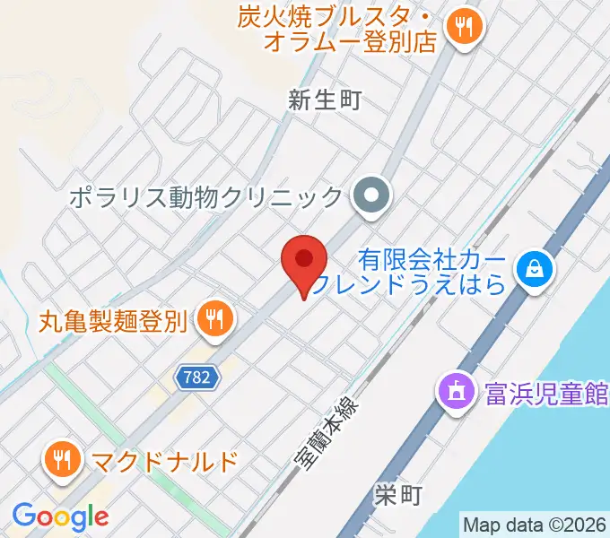 エルム楽器 新生センターの地図