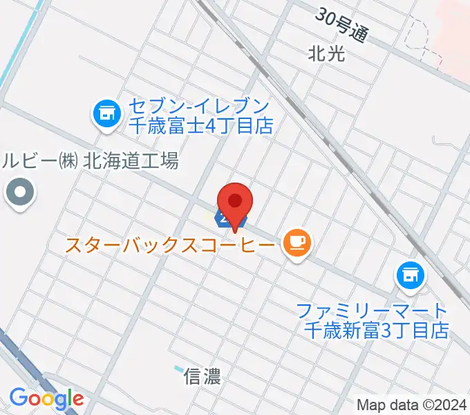 エルム楽器 千歳センターの地図