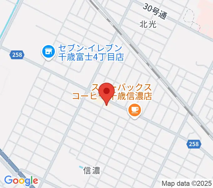 エルム楽器 千歳センターの地図