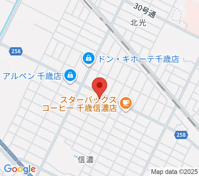 エルム楽器 千歳センターの地図