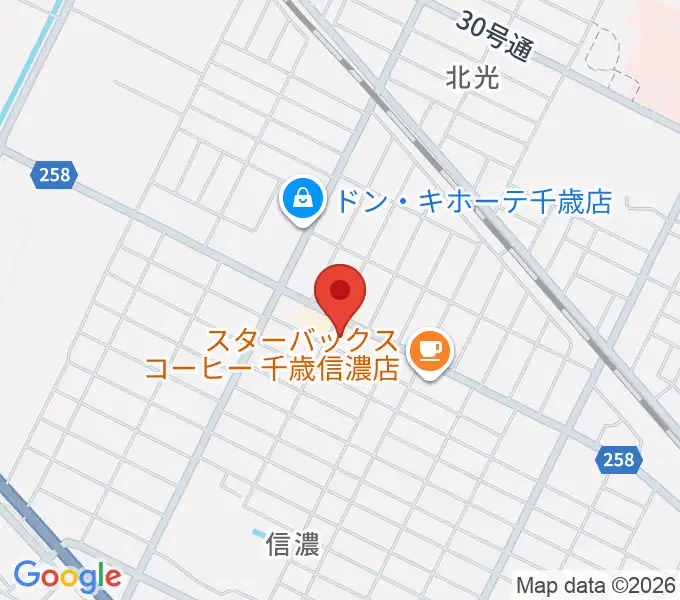 エルム楽器 千歳センターの地図