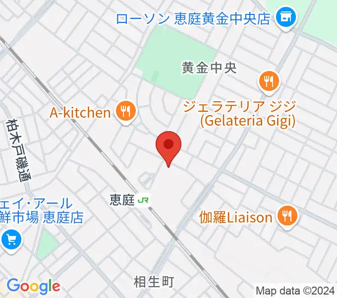 エルム楽器 恵庭駅前センターの地図