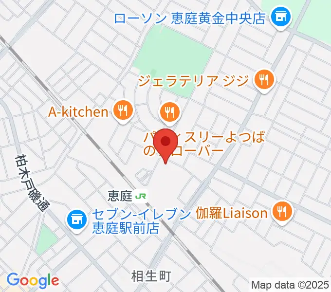 エルム楽器 恵庭駅前センターの地図