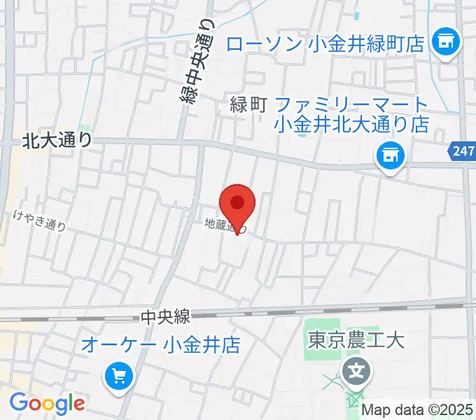 現代座会館の地図
