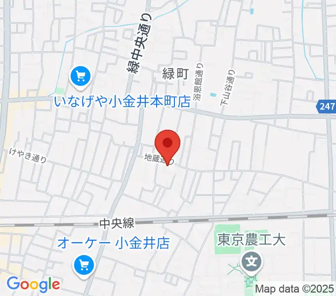 現代座会館の地図
