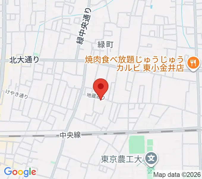 現代座会館の地図