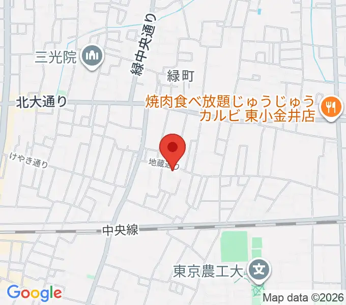 現代座会館の地図