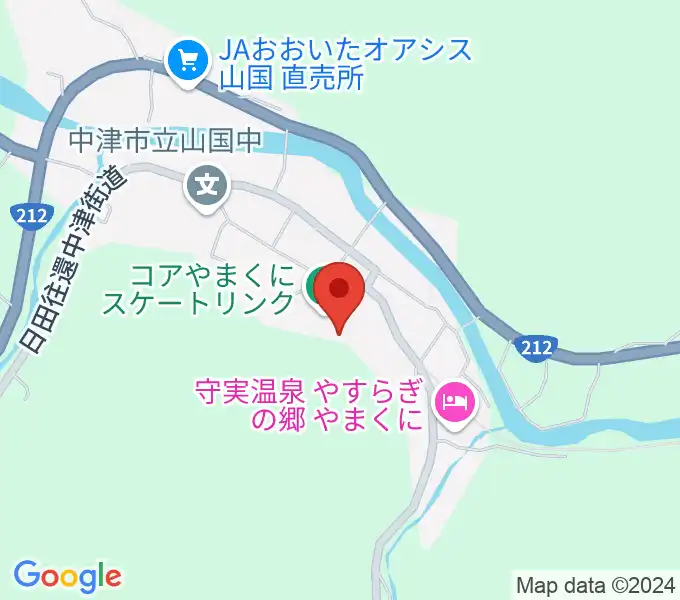 コアやまくにの地図