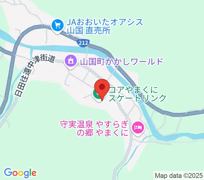 コアやまくにの地図