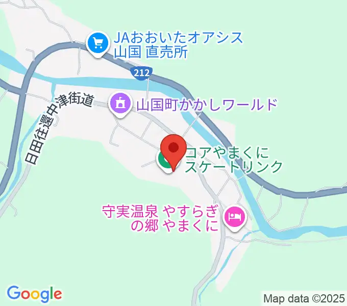 コアやまくにの地図