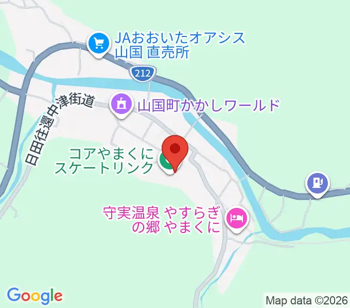 コアやまくにの地図