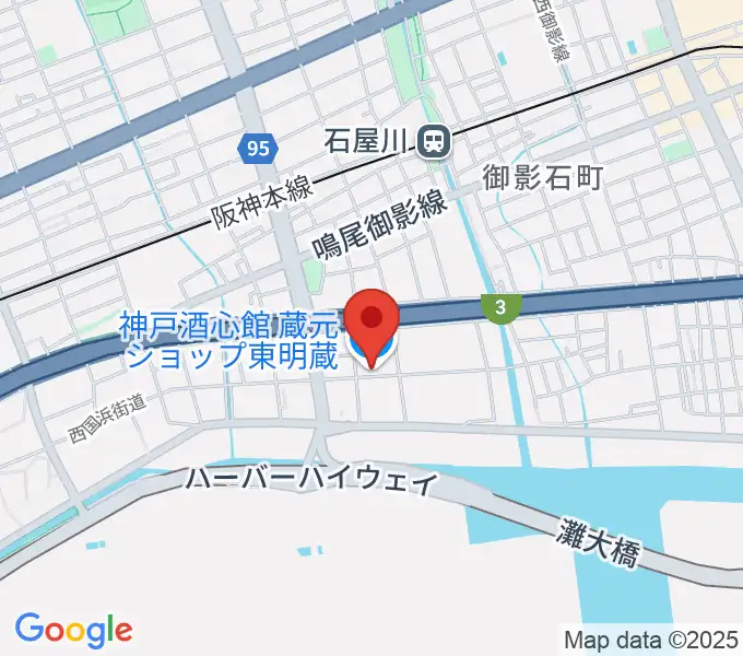 酒心館ホールの地図