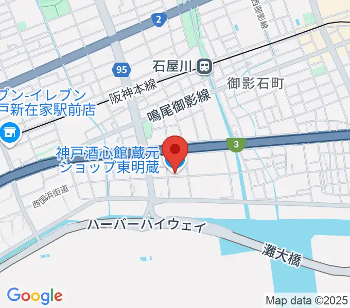 酒心館ホールの地図