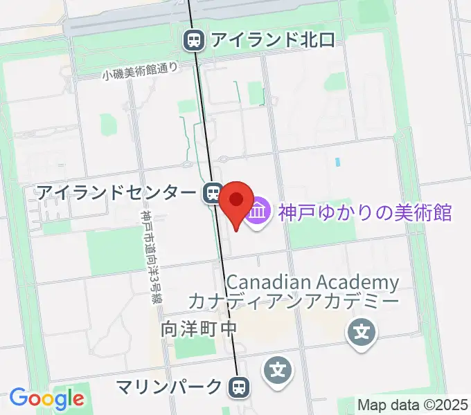 神戸ファッション美術館・オルビスホールの地図