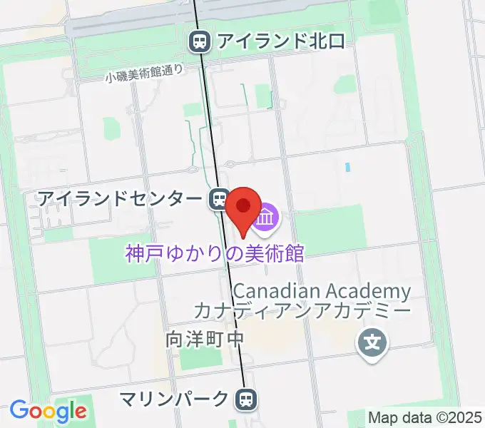 神戸ファッション美術館・オルビスホールの地図