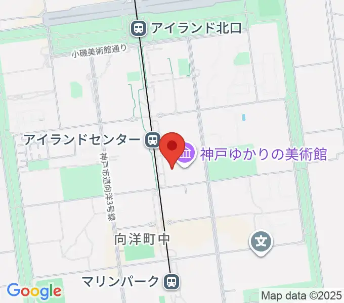 神戸ファッション美術館の地図