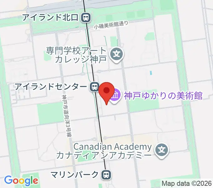 神戸ファッション美術館の地図