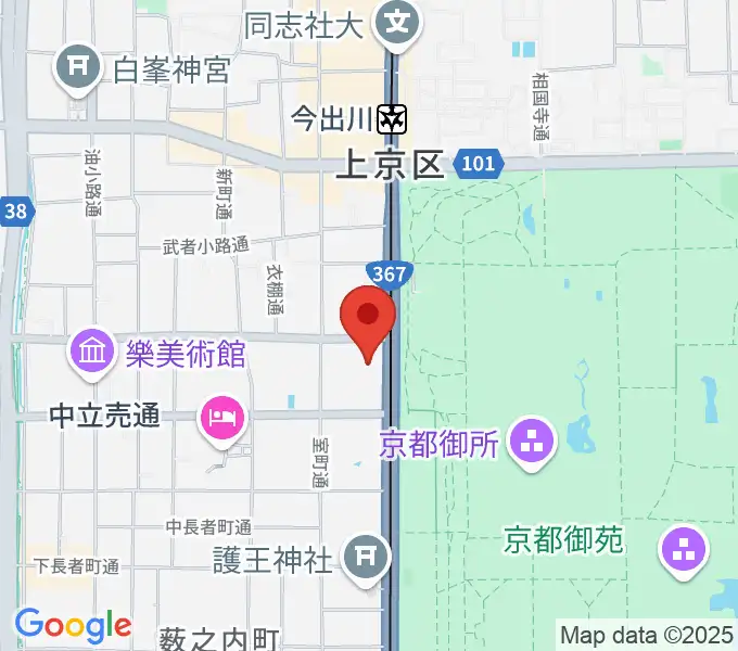 金剛能楽堂の地図