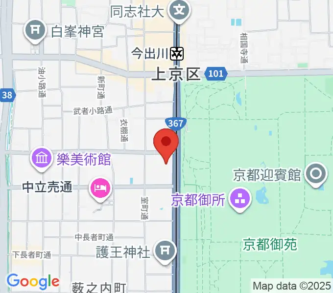 金剛能楽堂の地図