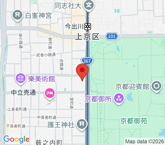 金剛能楽堂の地図