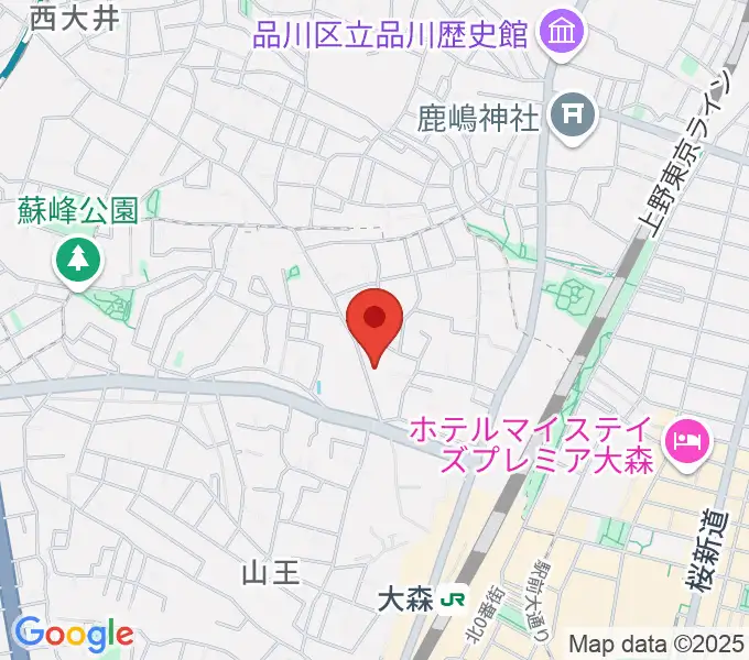 山王フォレスト大森シアターの地図