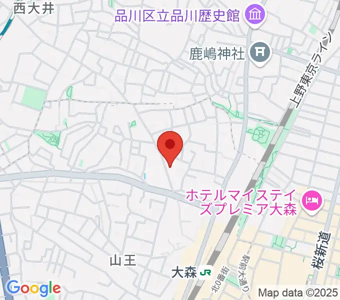 山王フォレスト大森シアターの地図