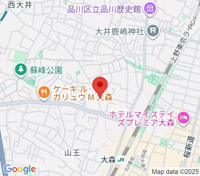 山王フォレスト大森シアターの地図