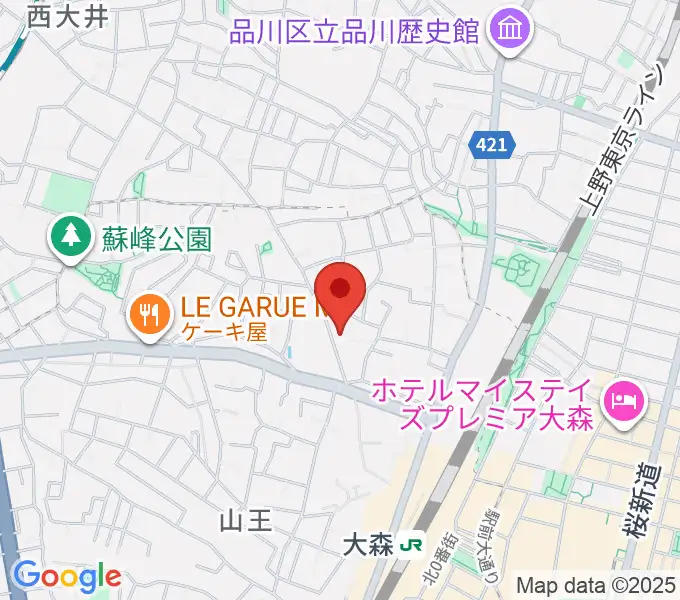 山王フォレスト大森シアターの地図