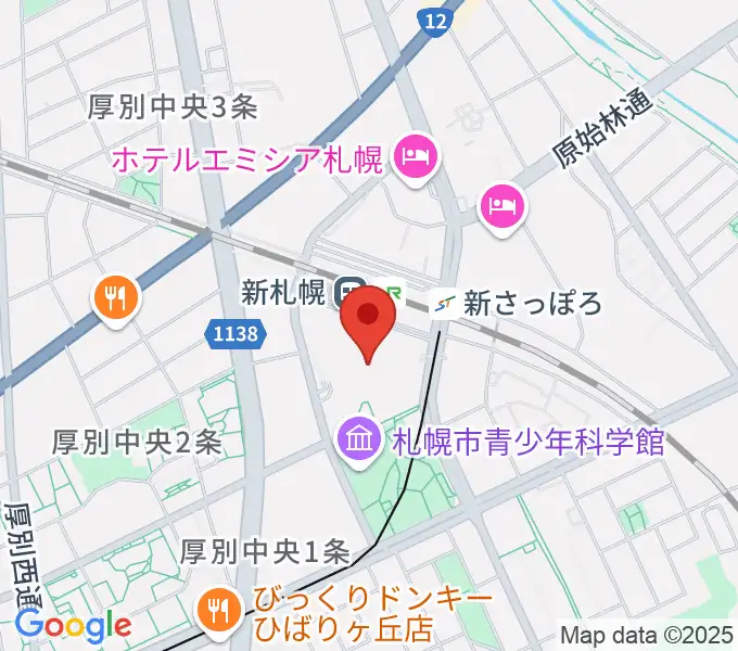 サンピアザ劇場の地図