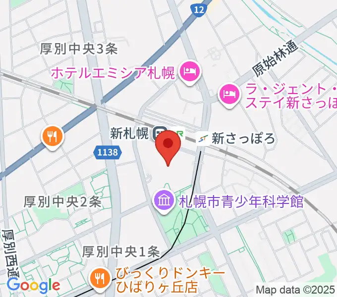サンピアザ劇場の地図