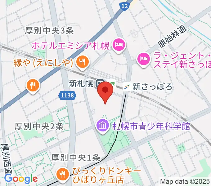 サンピアザ劇場の地図