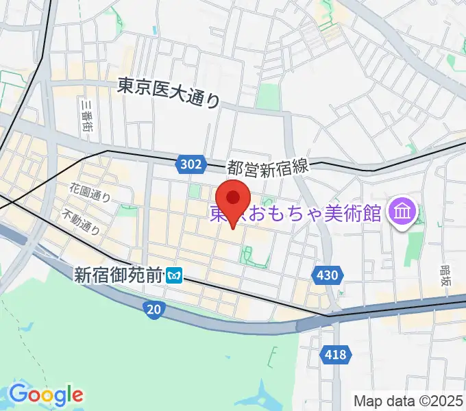 サンモールスタジオの地図