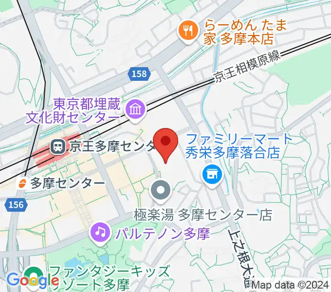 サンリオピューロランドの地図