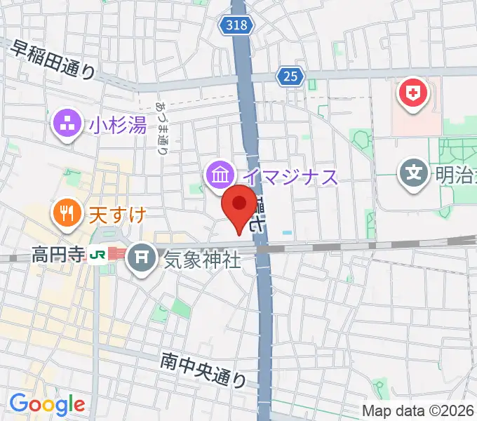 座・高円寺の地図
